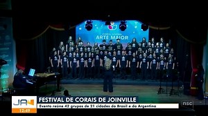 Festival de corais de Joinville, evento começou ontem (03)