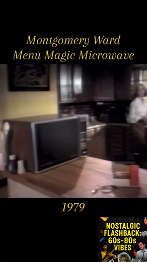 Microwaving in style back in '79. #1970s #RetroKitchen #NostalgiaTrip #MicrowaveMagic #VintageFinds | Nostalgic Flashback: 60s-80s Vibes