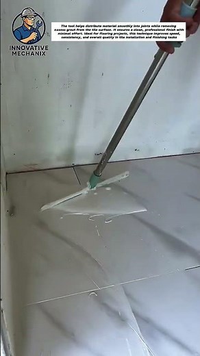 Perfect Tile Grouting Made Easy – Smooth Finish with a Floor Squeegee Tool!