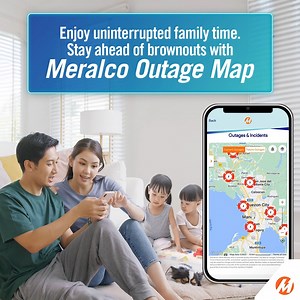 Stay one step ahead this summer! Increased energy usage due to the summer heat is causing power outages. Stay informed about upcoming power interruptions in your area or track the status of a current outage with the Outage Map on the Meralco Mobile App. Don't have the app yet? Download now: https://app.meralco.com.ph/St6T/gmxu8w2e | Meralco
