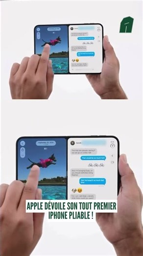 📱 APPLE DÉVOILE SON TOUT PREMIER IPHONE PLIABLE : L’IPHONE DUO ! #apple #iphoneduo