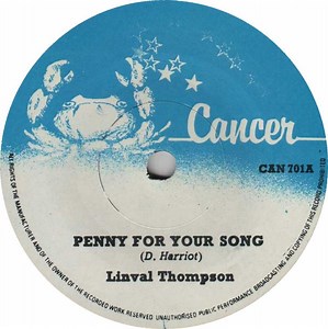 Linval Thompson - Penny For Your Song