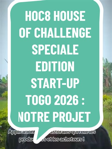 Réponse à @jojolecomedien1 mon projet pour house of CHALLENGE édition startup 2026 @Bovann @Mk michellee ❣️ @LAH’YÜ 🇨🇲🇧🇯