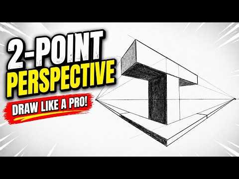 How to draw 2-point perspective?