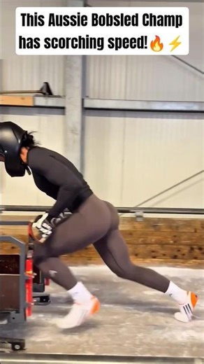This Aussie Bobsled Champ has scorching speed!🔥⚡️