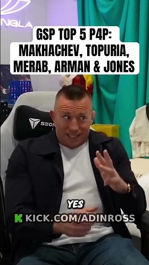 George St. Pierre’s top 5 P4P UFC Fighters: Makhachev, Topuria, Merab, Arman & Jon Jones!
