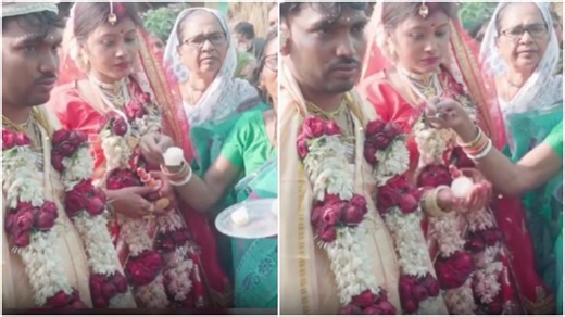 Bride’s split-second rasgulla catch steals the show at wedding, video goes viral