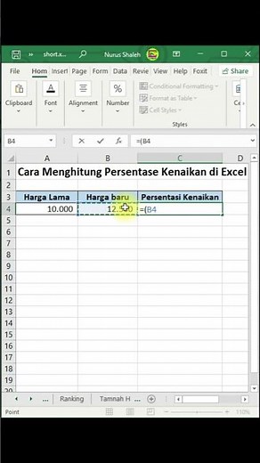How to Calculate Percentage Increase in Excel #excel #exceltips #exceltricks