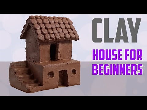 Easy and simple clay house 2 | easy clay modelling for beginners | easy clay video tutorial