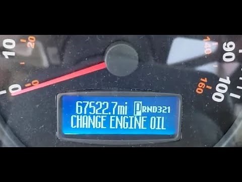 How to Reset "Change Engine Oil" Message: Remember To Reset at Every Oil Change WorkHorse Winnebago