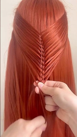 Easy braid tutorial ❤️🤩 #hairstyle #hair #tutorial #hairtutorial #easy #braids #braiding #haircare