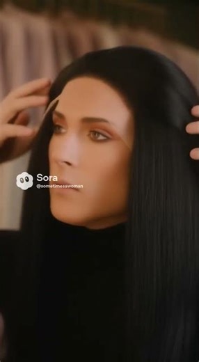 crossdresser getting ready