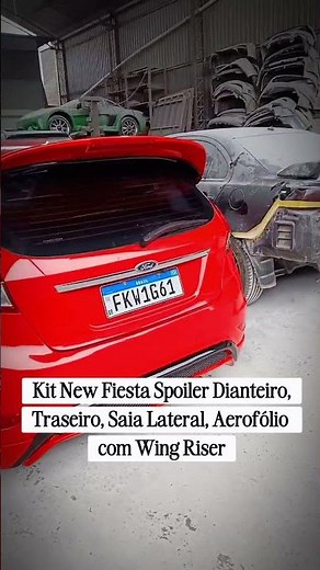 🚀 KIT COMPLETO NEW FIESTA — Spoiler, Saia Lateral e Aerofólio com Wing Riser