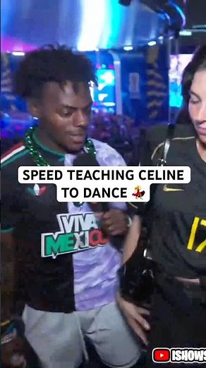 SPEED TEACHING CELINE TO DANCE 💃