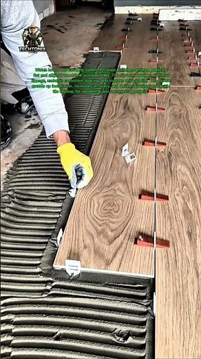Amazing Wood Look Tile Installation Using Tile Leveling System | Perfect Floor Tiling Technique