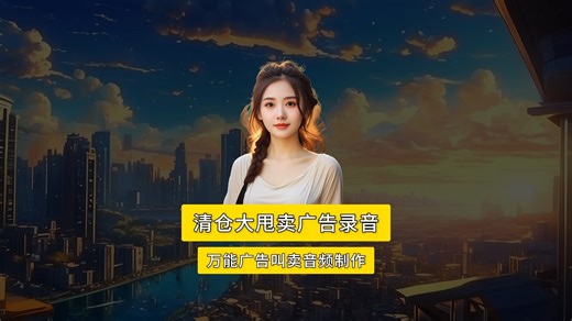 全场清仓大甩卖广告录音_百货清仓大甩卖叫卖录音_叫卖音频制作方法！