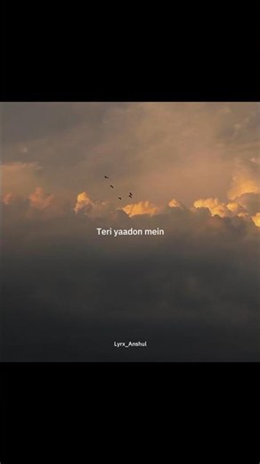 Teri Yaadon Mein | K.K & Shreya Ghoshal| Aesthetic Lyrics Video | #fypシ゚viral #love #sad #lyricvideo