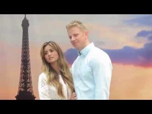 The Bachelor couple Sean Lowe & Catherine Lowe in Times Square celebrating romance with ProFlowers