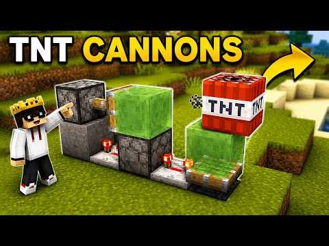 Minecraft TNT Cannon Tutorial! 💥 Easy & Powerful TNT Launcher