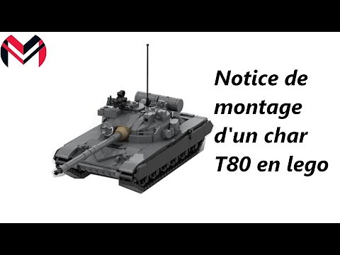 Tuto notice de montage d'un char T80 en lego