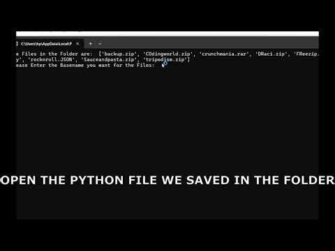 How to Rename Files in a Folder in Python? Find Out! #python #code #programming #follow #subscribe