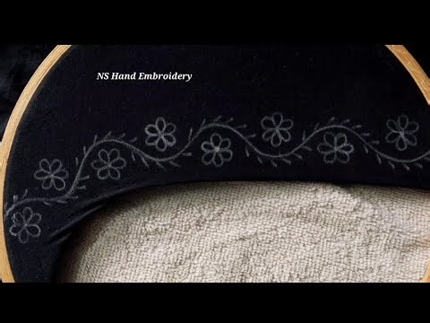 Aari Work With Normal Needle Stitching | Hand Embroidery | Maggam Works