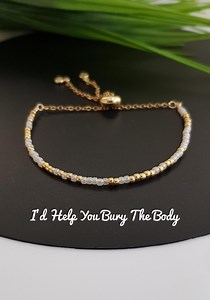 Custom Morse Code Bracelet, I'd Help You Bury the Body Morse Code Bracelet, Hidden Message Bracelet for Best Friend, Best Friend Gift - Etsy
