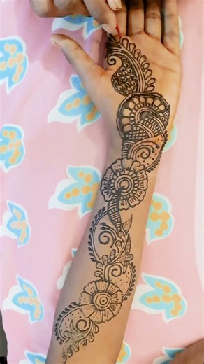 new front hand #arbic bail mehndi design #shortvideo mehandi