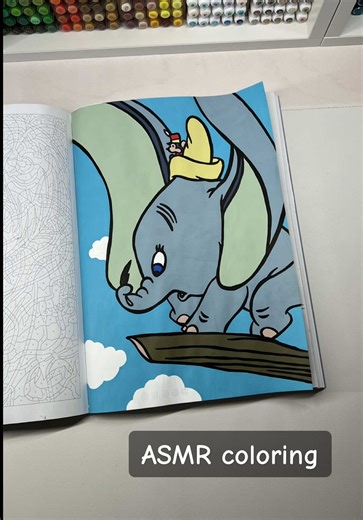 Relaxing ASMR Coloring with Acrylic Markers