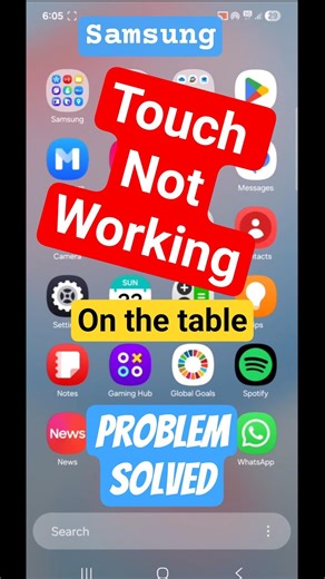 Samsung Phone Touch Not Working on Table? 😳 Fix in 30 Sec! #samsung #touch #not working #fixed #fix