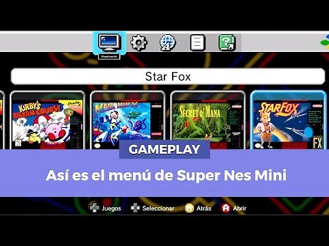 Así es el menú de SNES Classic Mini