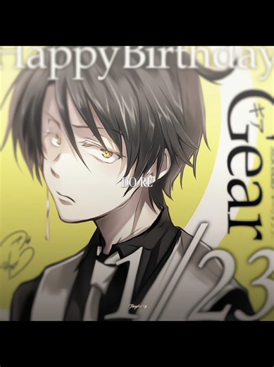 01/23 HAPPY BIRTHDAY GEAR!! -he Kuro's best friend is a werewolf who is 1.61 meters tall, loves drinking tea and keeping up with technology, he even has names for robot vacuum cleaners😂 . . . . . #servamp #werewolf #fypシ゚ #fypシ #foryourpage