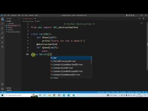 Abstract Class in Python Explained Python OOP Tutorial for Beginners @NextGen97