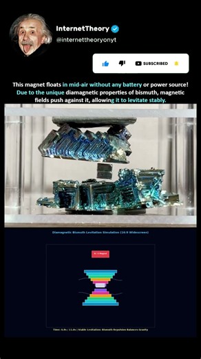 A magnet floating in mid-air without electricity!
