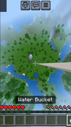 water bucket 🪣 mlg 🤯 in Minecraft|| #mincaraft #mlgclutch #gaming