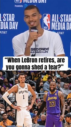 Wemby won’t shed a tear for LeBron 😅