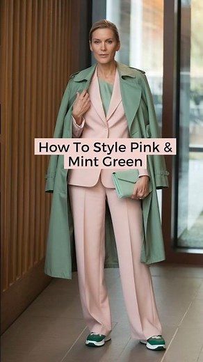 How To Style Pink And Mint Green #colourcombination