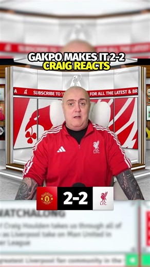 WOW! Cody Gakpo makes it Man United 2-2 Liverpool 🤯