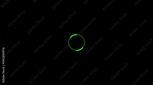 4K Loading circle icon, loading circle animation loading circle line animation on green screen background, loading icon for download progress, load game data, buffering process, application interface
