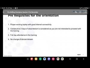 Wipro Preskill Orientation 21st November (Invite Only)