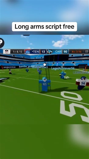 Free ff2 long arms script #shorts #short #ff2 #footballfusion #footballfusion2 #roblox #fyp