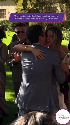 Alejandro Sanz y Stephanie Cayo celebraron la boda de Bruno Ascenzo y Adrián Bello. #alejandrosanz