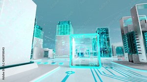 Sandplay Therapy with medical digital technology concept