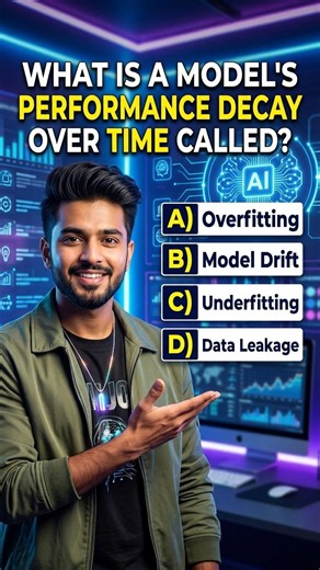 Top 100 | AI & Big Data Architecture MCQs # 75 | Model Drift and Performance Decay Explained