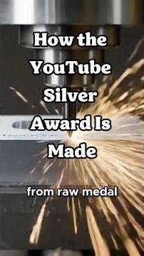 How the YouTube Silver Award Is Made #howitsmade #youtubesilverbutton ##youtubesilverplaybutton