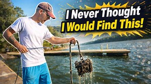 I never expected this while magnet fishing at the dock