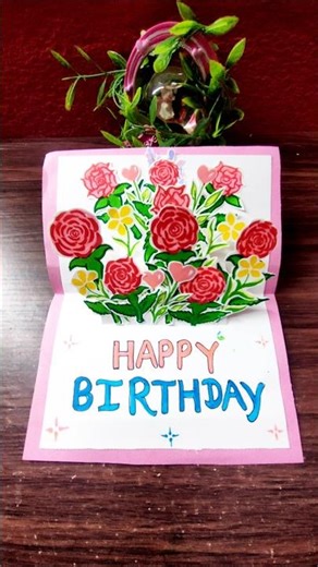 Easy DIY Pop-Up Birthday Card Ideas🎂🎁#shorts #diy #trending #shortsfeed #ytshorts #viral #art #craft