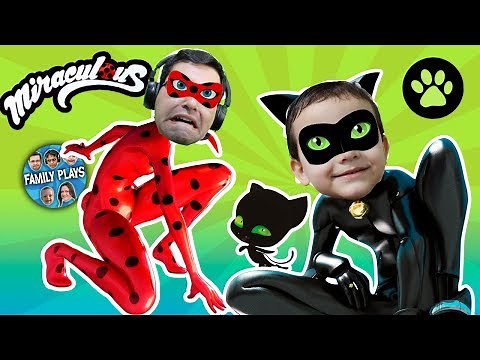 Jogo da LADYBUG Miraculous & Gato Noir!! (Fases 1 a 10) Family Plays