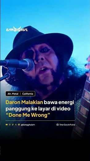 Daron Malakian brings the energy of the stage to the screen in the video for “Done Me Wrong”