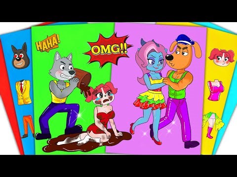 GET OUT! Poor PAPILLON Loses Her Family to Best Friend ANTEL 💔 | Sticker Book DIY